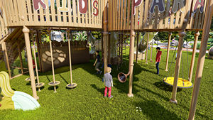 Eko-macera oyun dinozorlar çocuk açık slayt oyun parkı oyun alanı oyuncak çocuklar için eğlence ekipmanları - Product Image 3