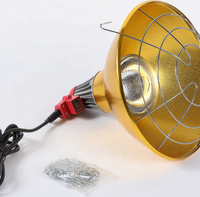 Offre Spéciale lampe chauffante étanche à gradation continue 250w 175w lampe de couvage pour volaille animaux incubateur infrarouge abat-jour