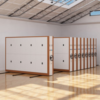 Système d'archivage manuel pour bibliothèque, armoire compacte intelligente en acier pour salle d'archives, compacteur de dossiers mobile, armoire compacte en acier pour banque