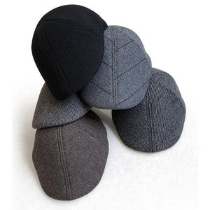 หมวกไอวี่แบนเรียบลายสก๊อตภาษาอังกฤษหมวกไอวี่แบบเรียบว่างเปล่าสำหรับผู้หญิงฤดูใบไม้ร่วงฤดูหนาวแฟชั่นอบอุ่นศิลปะจิตรกรหมวกไอวี่ - Product Image 5