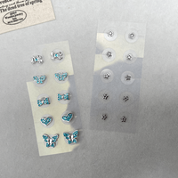Kit de graines auriculaires d'acupression LUMIFLORA pour le soin des oreilles avec patchs chauffants pour la thérapie bien-être et l'utilisation décorative des points d'acupuncture