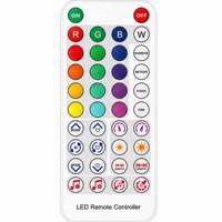 Contrôleur LED adressable avec synchronisation musicale, télécommande IR 38 touches, contrôle par application de groupes, pour éclairages de scène à LED pixel et accessoires d'éclairage