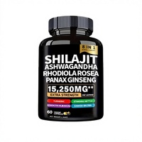 Capsules transfrontalières Xilai Zhi Shilajit Ashwagandha Ginseng Rhodiola Rosea pour une meilleure densité osseuse, 60 capsules, 15 250 mg par capsule