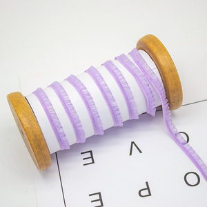 Thân Thiện Với Môi Mềm Organza Ruffle Trang Trí Đàn Hồi Trims 6Mm Chiều Rộng Có Sẵn Trong Màu Sắc Khác Nhau Cho Quần Áo Trẻ Em - Product Image 6