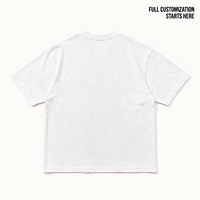 T-shirt graphique personnalisé en coton épais 260 GSM 100 % coton pour homme, coupe ample, impression sérigraphique, vêtements streetwear, fabrication OEM, faible MOQ