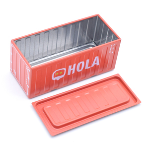 Tùy chỉnh nhỏ vận chuyển hàng hóa Container vận chuyển hình dạng mô hình hộp thu nhỏ container lấy cảm hứng từ kim loại có thể mini hàng hóa container hộp thiếc - Product Image 3