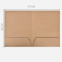Carpeta de Presentación con Ranura para Tarjetas de Visita, Fabricada en China, Ecológica, de Papel, con Tamaño y Logotipo Personalizados, con Grabado en Relieve