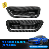 Cadre de poignée de porte extérieure en fibre de carbone pour Dodge Charger 2024-2026, modèle deux portes, accessoires extérieurs de voiture