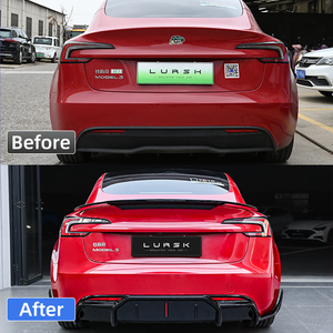 Venta al por mayor Kit de carrocería Material ABS parachoques labio difusor divisor esquinas parachoques delantero alerón trasero ala para Tesla Modelo <span class=keywords><strong>3</strong></span> Highland - Product Image 5