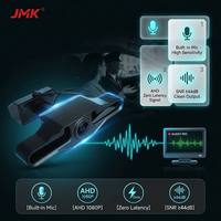 Caméra de vision nocturne étanche JMK avec LED, micro intégré, double objectif avant-arrière AHD pour la surveillance des flottes de taxis, bus et camions
