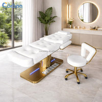 Table de massage électrique réglable pour salon de beauté professionnel, table de soin du visage et spa