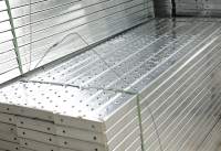 Planche en acier robuste pour échafaudage, plateforme métallique, panneau de plateau métallique, passerelle d'échafaudage, planche en acier