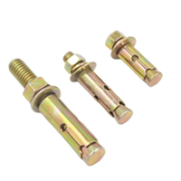 3/8*70 1/2*100 Set Yellow Zinc Plating Steel Set Anchor Bolt for Construction & Industrial Use with Longer Life TiCN Finish