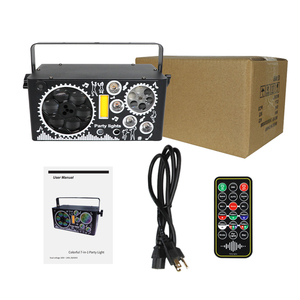 Luci Laser Stroboscopiche YSH 7 in 1 con Effetti Misti DMX, RGBW, UV, Attivazione Sonora, per Interni, Discoteca, Gobo, Rave, Club, Feste, Illuminazione per DJ - Product Image 6