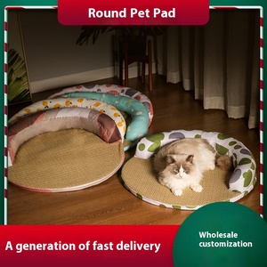 Alfombra Universal Ecológica de Lino y Felpa para Mascotas, Diseño de Estampado Animal, Color Personalizado, para Viajes, Hogar, Verano, Refrescante, para Perros y Gatos - Product Image 2