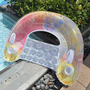 Silla Flotante Inflable en Forma de U con Diseño de Lazo para Uso en Piscinas, Material de PVC - Product Image 3