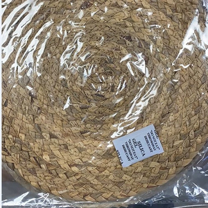 Luxury Style Round Shape Seagrass Wall Placemat Handmade Water Hyacinth Woven Placemats For Home Kitchen Table Mats