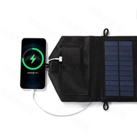 Sac de panneaux solaires portables 6-en-1 de 12W |   Chargeur de batterie portable d'extérieur