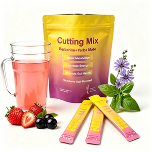 Oferta Especial: 10 Sobres de Bebida en Polvo para Energía y Salud Intestinal, con Magnesio, Berberina, Yerba Mate y FOS, Sabor Fresa Sin Azúcar - Product Image 5