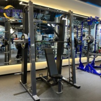 Machine Smith Commerciale en Acier Kaishi avec Banc de Musculation Réglable, Équipement Multifonctionnel pour Exercices de Poitrine et Entraînement de Force en Salle de Sport