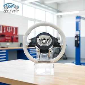 Volant sport pour Mercedes-Benz W205 W213 W222 W166 Classe C Classe E Classe S GLE Cuir perforé blanc - Product Image 2