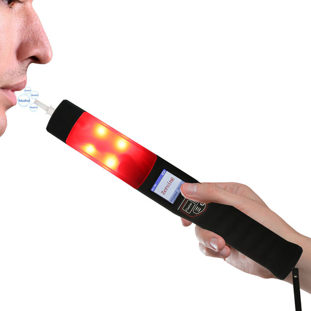 Professional AT7200 Breathalyzer Pump Suction New Generation Metal Universal Voltage Accurate Alcohol Detector Gas Analyzer 1