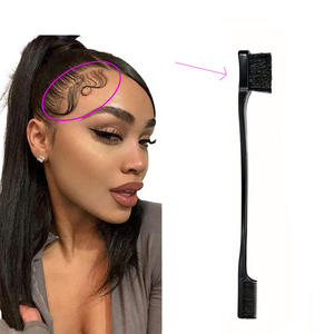 หวีแต่งขนตาแบบสองด้าน2อิน1หวีควบคุมเส้นผมส่วนตัวหวีผมขอบทองแปรงผมเรียบ - Product Image 2