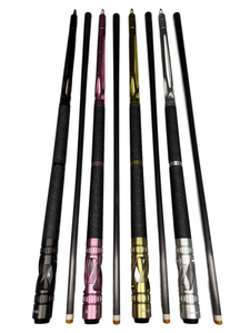 Tacos de billar y snooker S.Q.F de madera de fresno de alta calidad con eje de fibra de carbono y junta de acero inoxidable de 2 piezas para jugadores de billar - Product Image 6