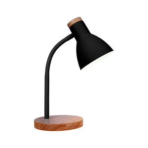 ARGOS Series Flexo 1xE27 Al.42xD.12cm Lámparas Escritorio Color Negro/Madera - Product Image 1
