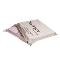 Fábrica de plástico LDPE Mailer Sobre Courier Bolsa de envío con asa Espesar Gracias Poly Mailer Bag para pequeñas empresas