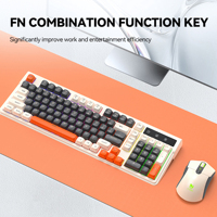 T-WOLF TF300 2.4Ghz &BT for RGB Backlight Wireless Keyboard & Mouse Set Gaming & Office Keyboards Computer Peripherals