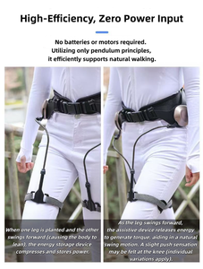 Exosqueleto de entrenamiento para rehabilitación de miembros inferiores en pacientes mayores con accidente cerebrovascular, con soporte de fijación de articulaciones para ejercicios de pierna - Product Image 6