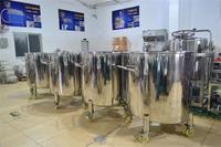 Cuve de transfert mobile avec agitateur 100L 200L 300L 500L, en matériau de qualité alimentaire, réservoir tampon pour produits intermédiaires, stockage WIP