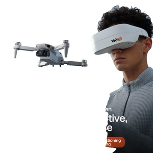 โดรน AERI 100 VR พร้อมแว่นตาเสมือนจริง มอเตอร์ไร้แปรงถ่าน เฮลิคอปเตอร์บังคับวิทยุ กล้องคู่ WiFi FPV ควอดคอปเตอร์ ของเล่นสำหรับเด็กผู้ชาย - Product Image 1