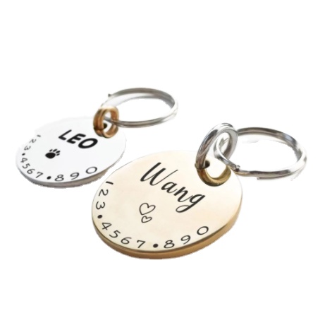 Индивидуальная идентификационная бирка для домашних животных, кошек, собак, ошейник, аксессуары MW001, ожерелье с гравировкой на заказ, цепочка, Подвески для собак, бирка, товары с именем