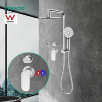 Frascio Laiton Filigrane Mural Caché Baignoire & Douche Robinets Douche Inverseur Mitigeur Robinet De Douche
