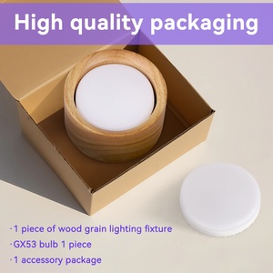 Modern Style Solid Wood Ceiling Simple Aisle Corridor Light GX53 Round LED Downlight Fixture for Kitchen Living Room - Product Image 6