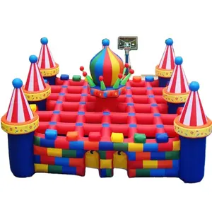 Hot Sale Outdoor PVC Inflatable Obstacle Course Inflatable Haunted Maze