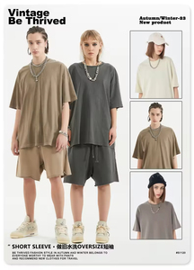 Camisetas de Alta Calidad Personalizadas, 200 GSM, 100% Algodón, Estilo Urbano, Lavadas, Fabricante de Camisetas Oversize Vintage con Lavado Ácido para Hombre - Product Image 3