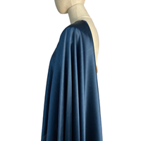 Tissu à bande blanche argentée en satin, étoffe rembourrée en soie métallique, costume et robe