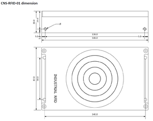 เครื่องอ่านและเขียน RFID อุตสาหกรรม 13.56MHz พร้อมเซ็นเซอร์ตำแหน่ง อ่านข้อมูลตำแหน่งสำหรับเซ็นเซอร์การเคลื่อนที่และตำแหน่งของ AGV - Product Image 3