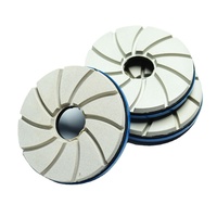 Disque de polissage diamanté JDK, disque à chanfreiner, disque de polissage de bord, disques abrasifs 125 mm, tampon de polissage humide pour sols