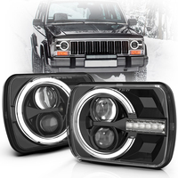 Phare LED de haute qualité 7x6 pouces, phare rectangulaire 5x7 pouces pour camions YJ XJ H6054 H5054 H6054LL