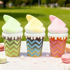 Rukioo Hot Sale Sweet Ice Cream Design Classic Manual Dry <b>Herb</b> <b>Grinder</b> 73MM Size Zinc Alloy Plastic - Product Image 4