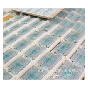 In stock: 100-slide <b>microscopic</b> slides in a comprehensive box. - Product Image 1