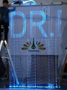 Đầy Màu Sắc Trang Trí Nhựa Fiber Optic Chiếu Sáng Hiện Đại Curtain Chiếu Sáng Led Giáng Sinh Curtain Thác Lights - Product Image 6