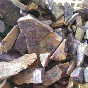 Commercio all'ingrosso raro grezzo Semi <span class=keywords><strong>pietra</strong></span> <span class=keywords><strong>preziosa</strong></span> naturale quarzo <span class=keywords><strong>viola</strong></span> Charoite <span class=keywords><strong>pietra</strong></span> grezza per la decorazione domestica - Product Image 3