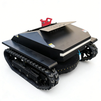 Tondeuse à gazon portable sur chenilles 4 temps pour terrains en pente, pour fermes domestiques, avec tonte et débroussaillage automatiques robotisés intelligents