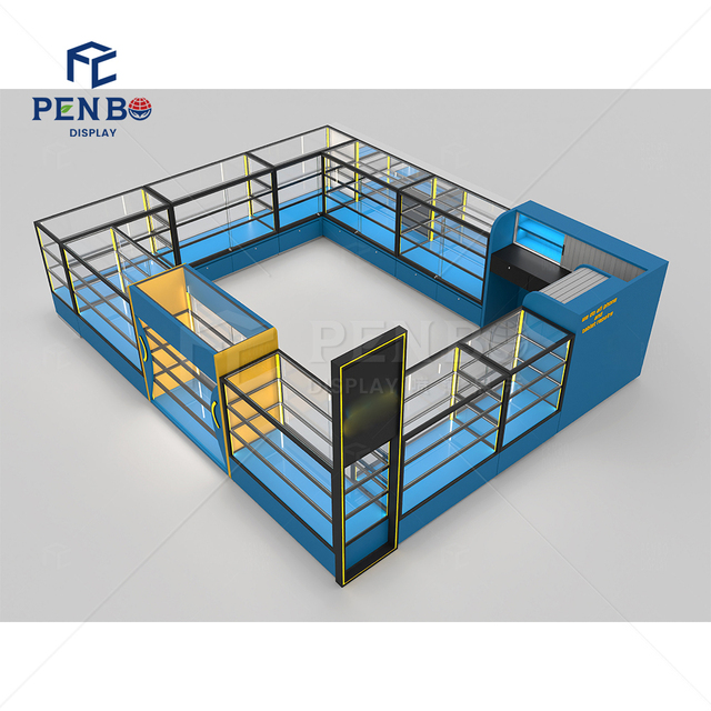 3D Floor Plan Customized Phone Kiosk Shopping Mall Kiosk Phone Cases Stand Smartphone Kiosk