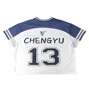 Custom Oversize Design Fashion <b>T</b> <b>Shirts</b> Plus Size Sports Fans <b>Shirt</b> Sublimation American Street Boxy Football Jersey - Product Image 4